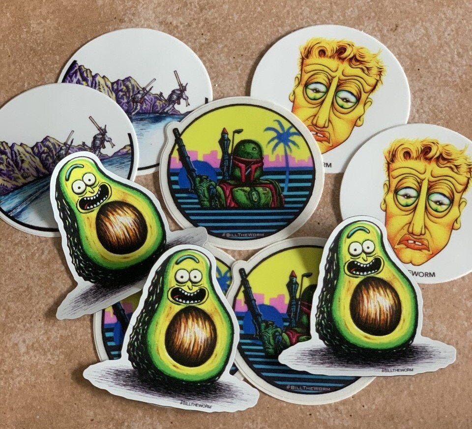 Random Standing Sticker Random Sticker Pack - 20 - Etsy