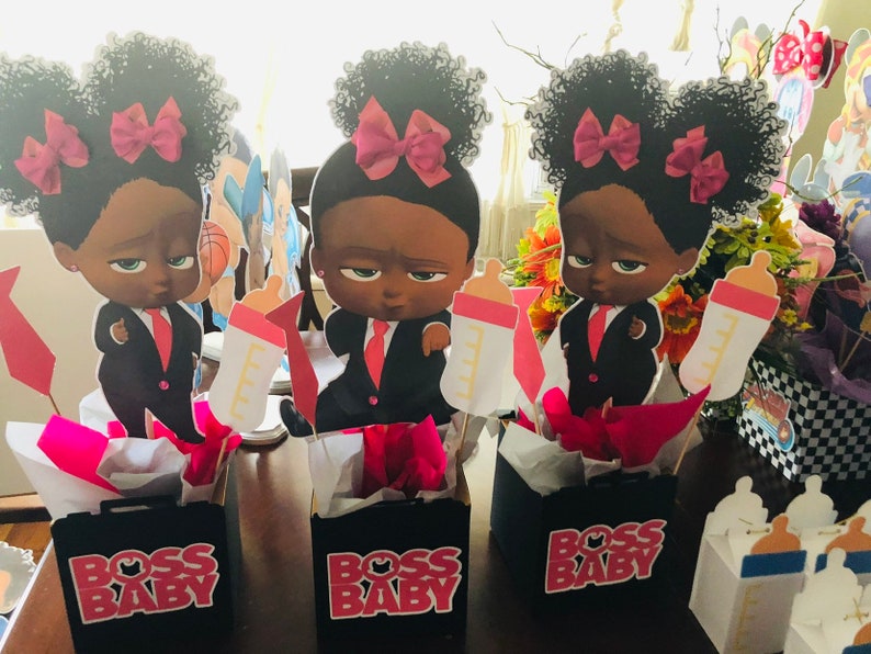 Pink girl boss baby pink baby-girl party pink birthday | Etsy