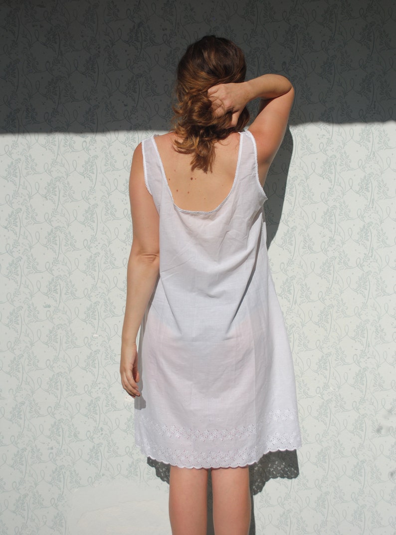 Slip slip cotton slip XL white cotton slip white lace Etsy