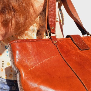 El Campero Leather Tote Bag Minimalist Elegance in a Large Shoulder Bag image 10