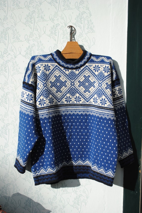 Norwegian pullover, mens pullover, geometric pullo