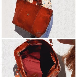 El Campero Leather Tote Bag Minimalist Elegance in a Large Shoulder Bag image 9