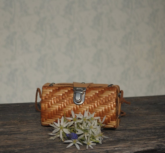Wicker purse, wicker bag, small wicker purse, smal