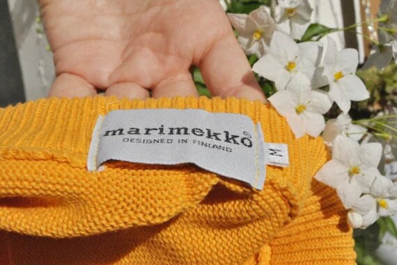 Vintage MARIMEKKO  Yellow Knitwear Skirt - image 2