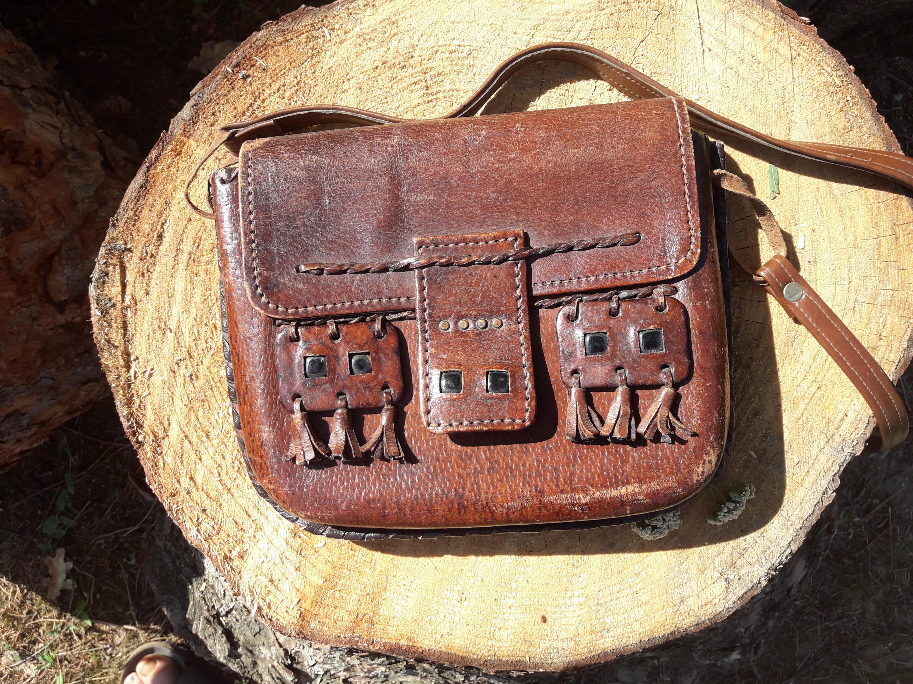 Right 20 Sacoche Selle Vintage Pour Femme - Petit Sac Bandoulière En Cuir Synthétique - 20x6x16cm
