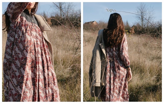 Vintage Indian dress, boho dress for women