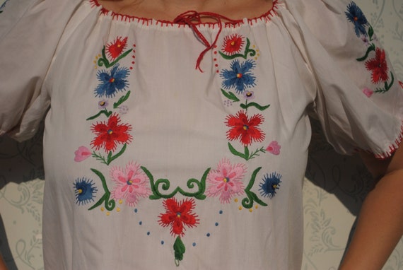 Peasant blouse, bohemian clothing, indie top