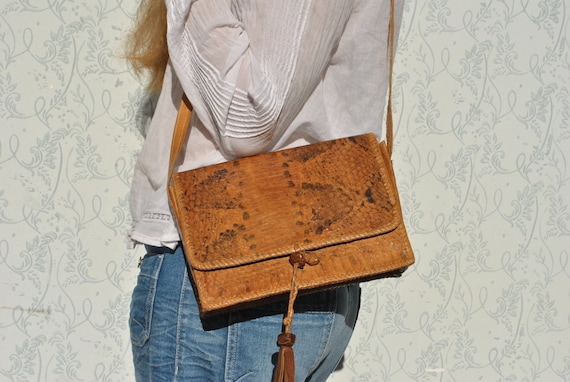 Snakeskin leather bag, purses and bags, snakeskin