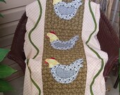 64 quot x 25 quot Nesting Chicken Unfinished Table Runner