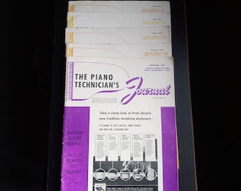 Lot of 5 The Piano Technician's Journal