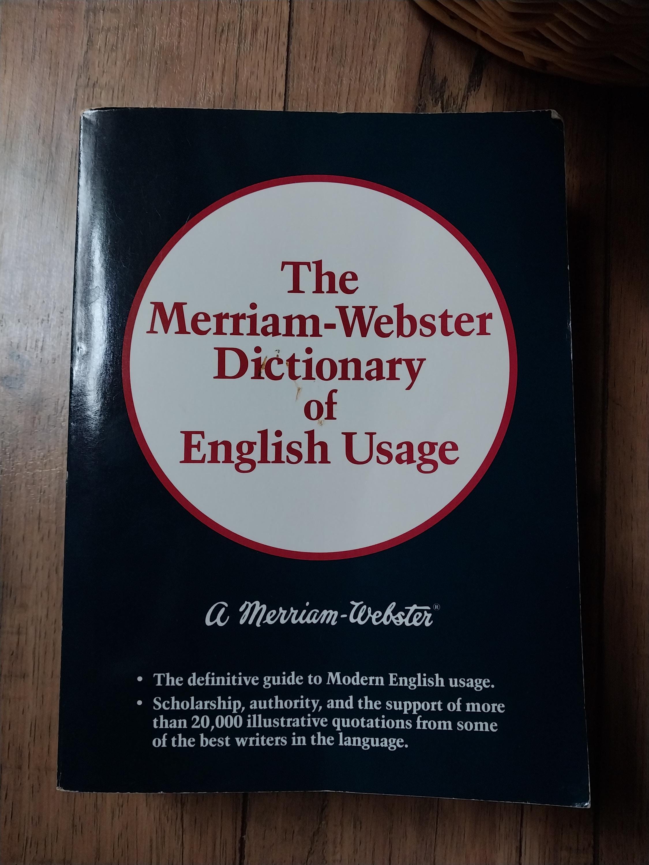 The Merriam-webster Dictionary of English Usage - Etsy