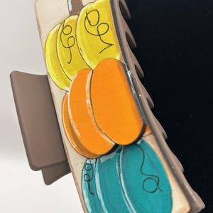 Bunte Kürbis Haarspange - Herbst Haarspange