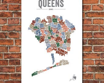 Seria Dzielnice Nowego Jorku – Queens, wydruk artystyczny
