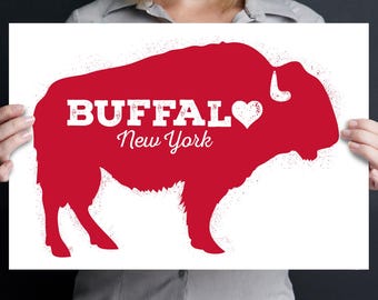 Buffalove, Buffalo New York, Art Print