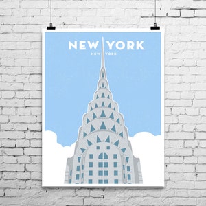Edificio Chrysler, Nueva York, impresión artística