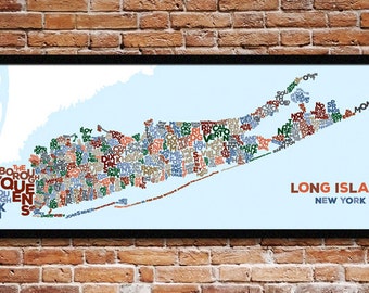 Long Island, New York – The cities, towns, villages and hamlets that make up Long Island