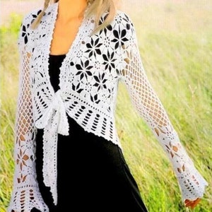 Crochet Women Summer Jacket Elegant Crochet Bolero Women Crochet Vest Made To Order