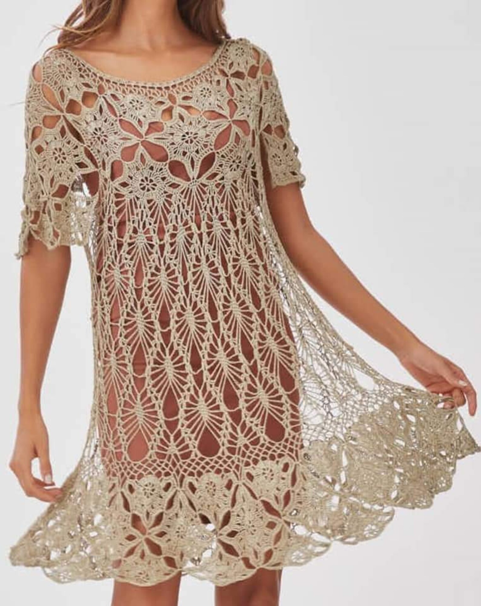 maxi empire waist dress Chiffon Long Sleeve Formal with Pleated Cotton Poplin Open-Back Shirt Size:XS-8 Hawaii plumeria