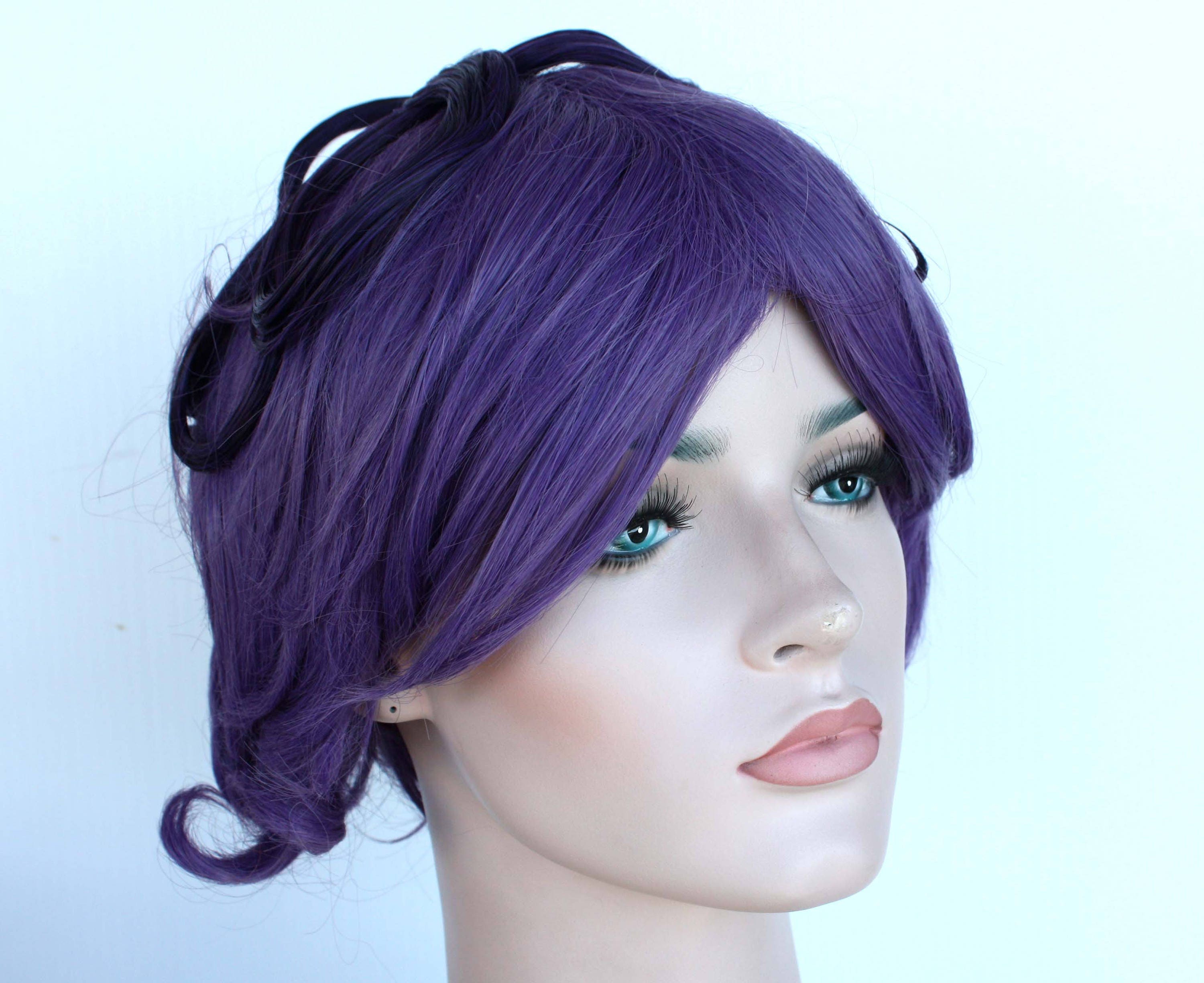 Dark Purple Short Hair. Eggplant Short Wig. Party Hair for - Etsy Dark Purple Short Hair. Eggplant Short Wig. Party Hair for - Etsy