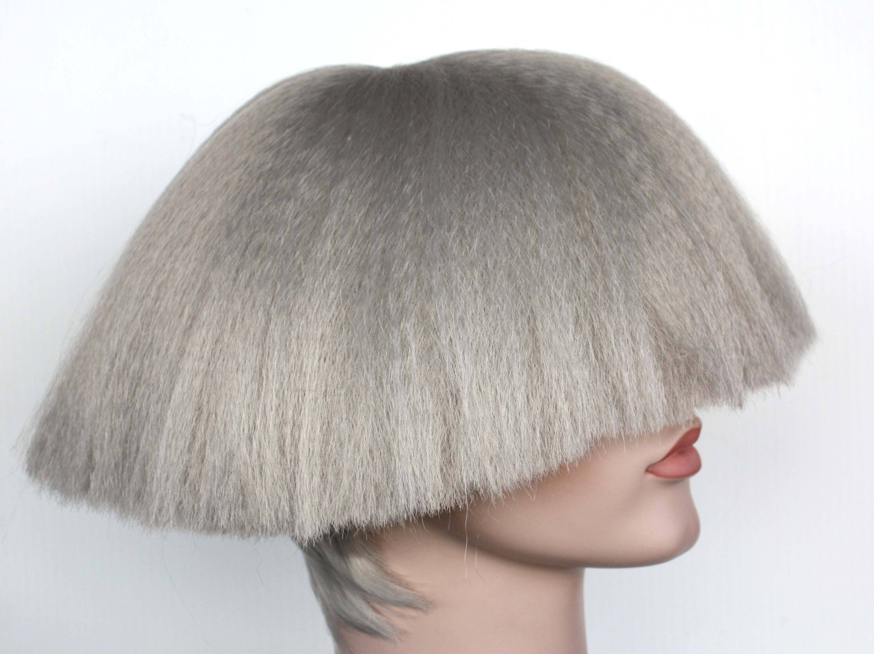 Grey perm wig hotsell