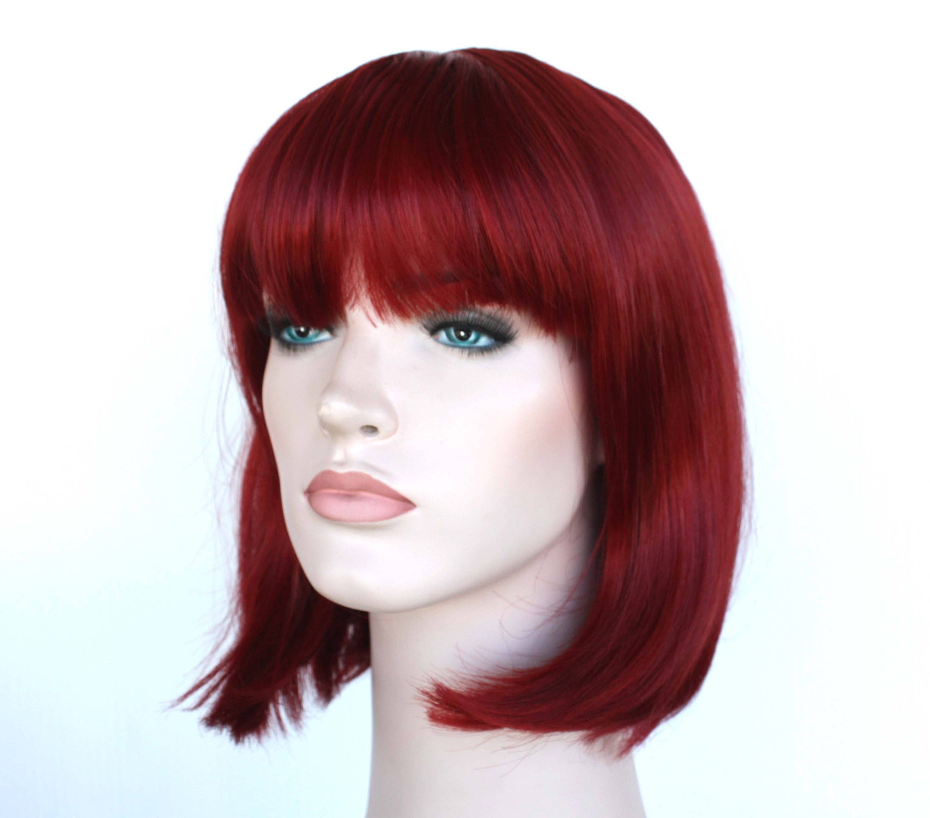 red quality wig