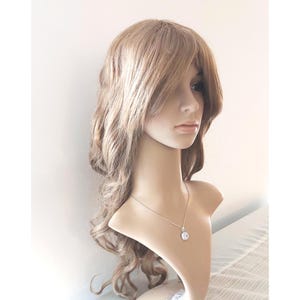 Long Curly Brown & Blonde Wig: Synthetic Heat-Resistant Hair