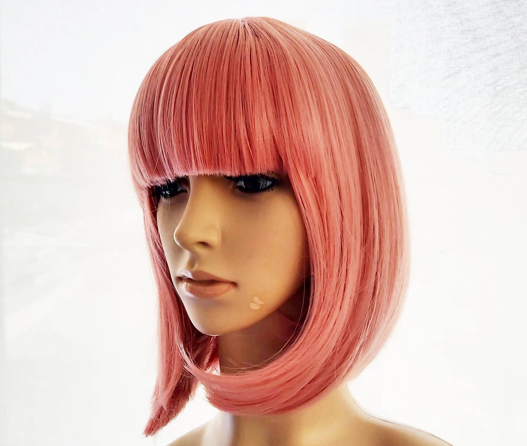 Dynamic Pink Bob Wig Background Concept Dynamic Pink Bob Wig Background Concept