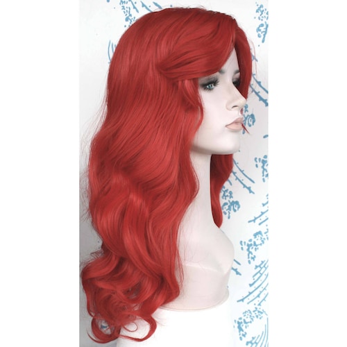 Red Long Curly Party Wig. Long Red Long Curly Hair for Women. Etsy
