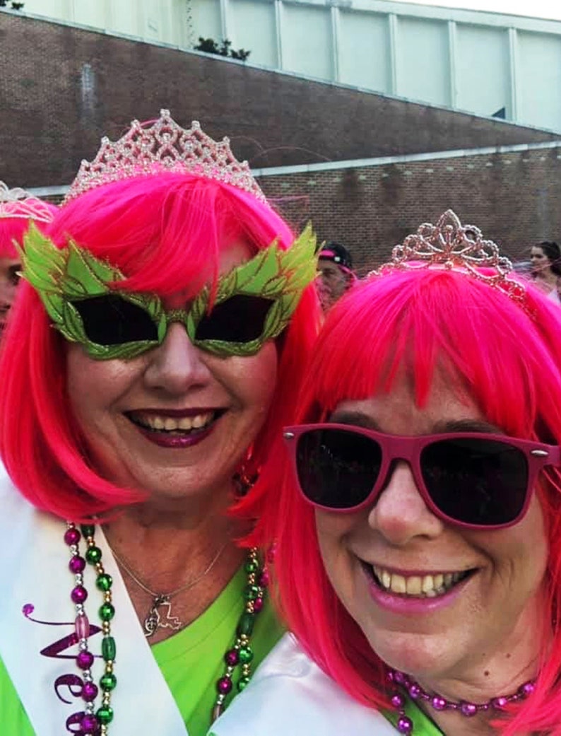 Hot pink bob wig short wig. Party costume wig for women or Etsy