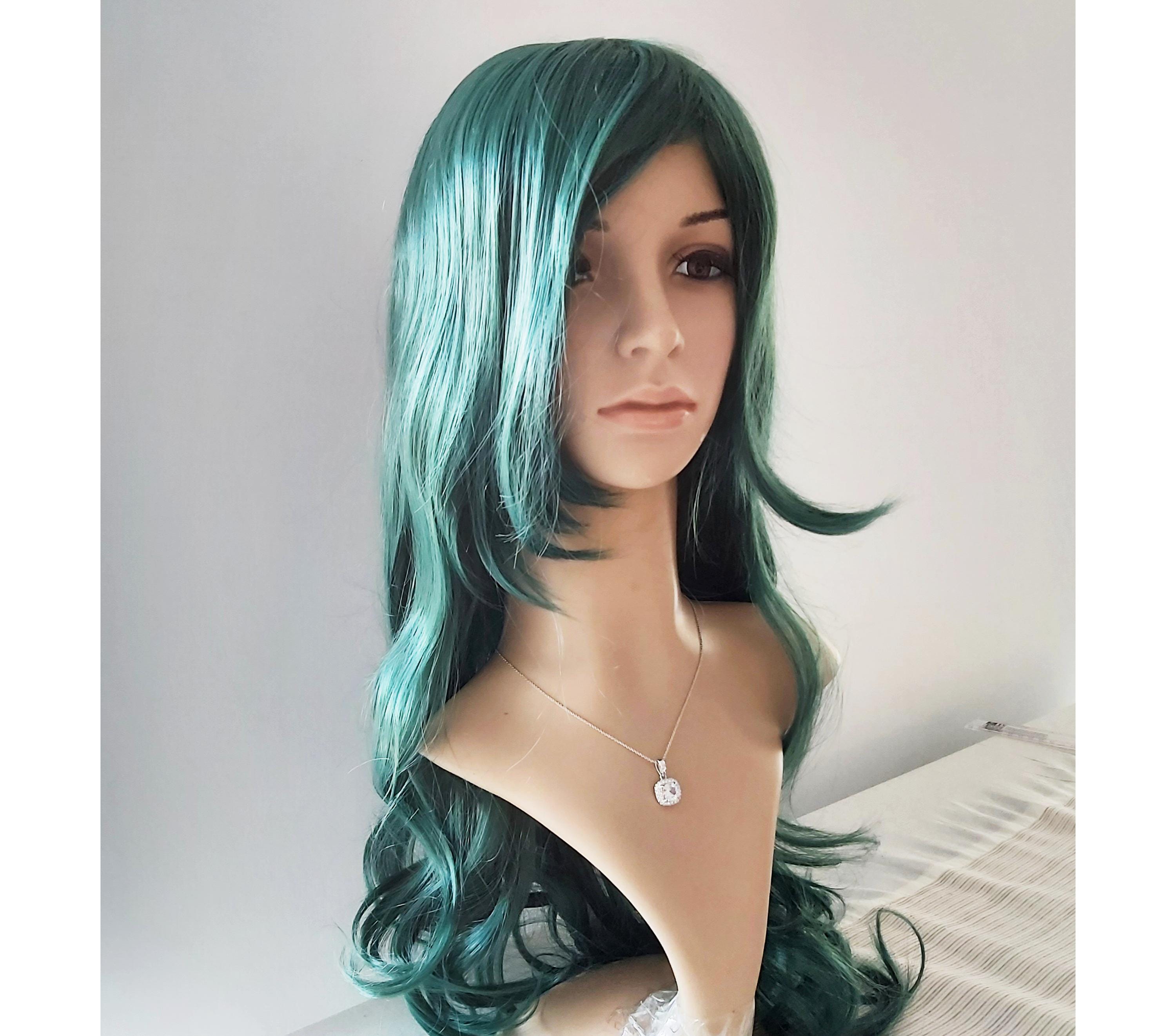 Curly Green Wig Etsy