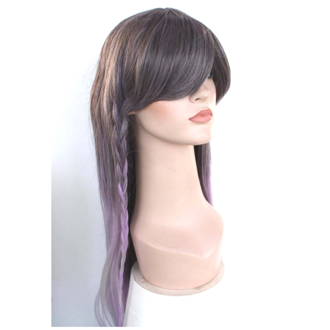 Long Straight Wig - Purple main image 1