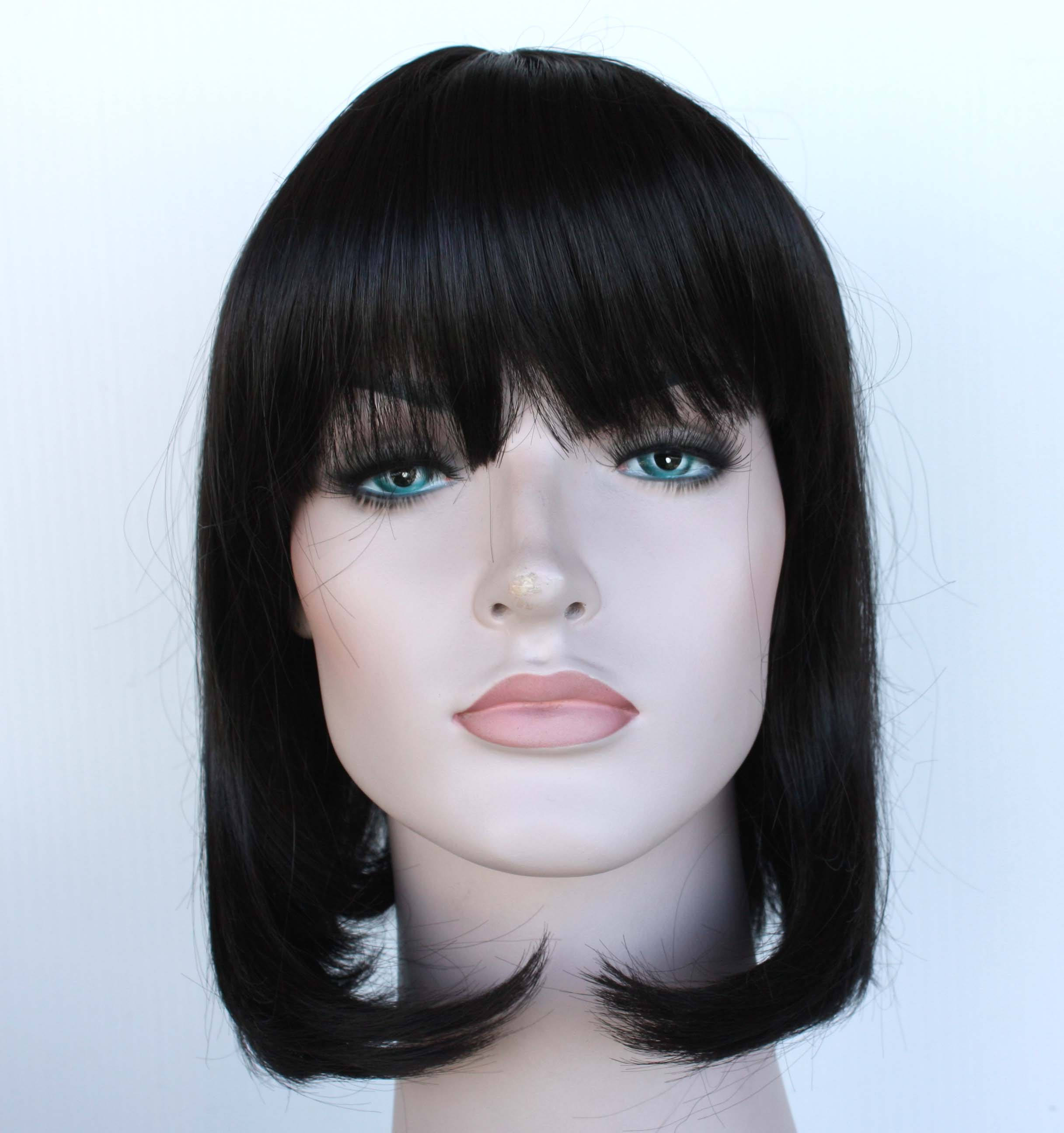 Natural Black Bob Short Wig With Bangs. Black Short Hair. - Etsy Hong Kong Natural Black Bob Short Wig With Bangs. Black Short Hair. - Etsy Hong Kong