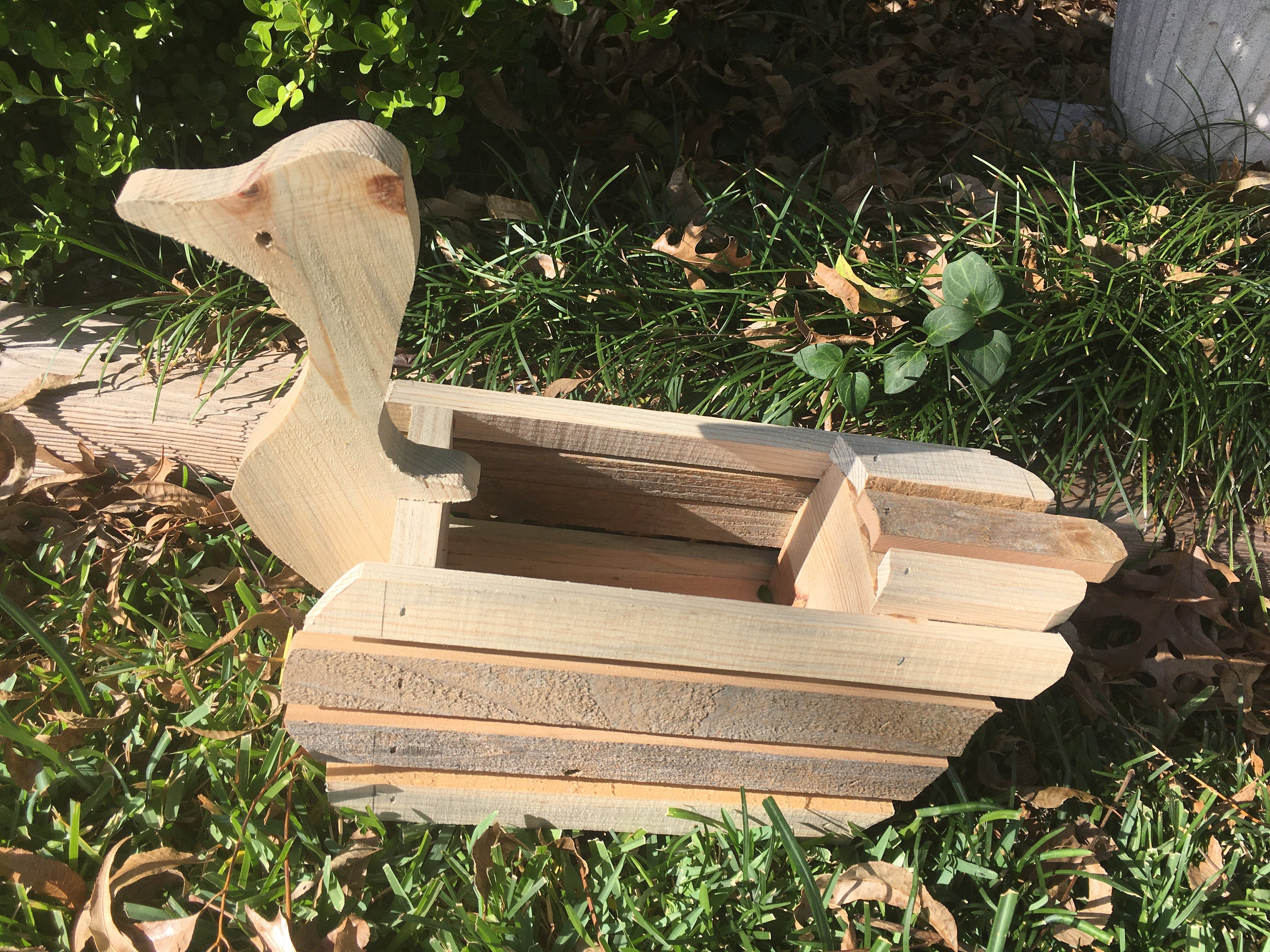 Rustic Duck planter for your deck or front doorstep or use Etsy