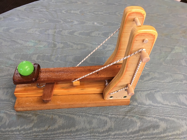 Vertical Wooden Catapult for Kids & Adults Birthday Gift, Grooms Gift Etsy