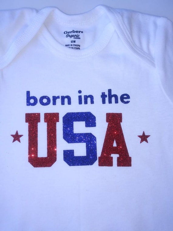 born in the usa onesie