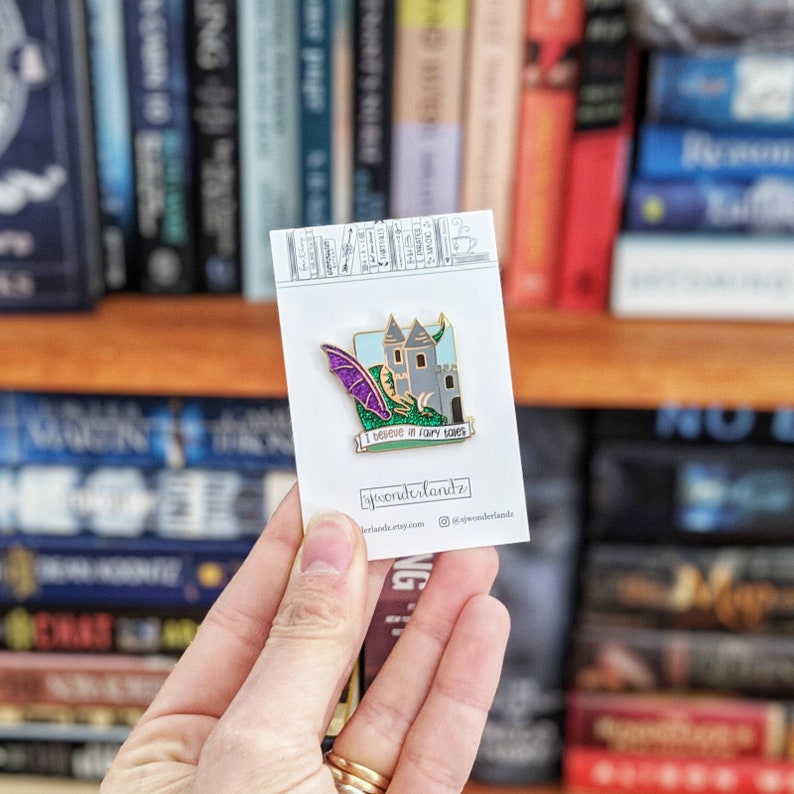 Bookish Pin - Etsy