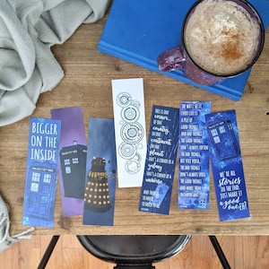 Doctor Who Inspired Bookmarks