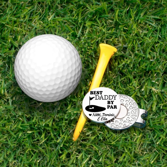 Personalized Golf Ball Marker, Golf Gift for Daddy, Golf Gifts for Men, Ball Marker Hat Clip, Dad Gift Father's Day, Wedding Gift Best Dad