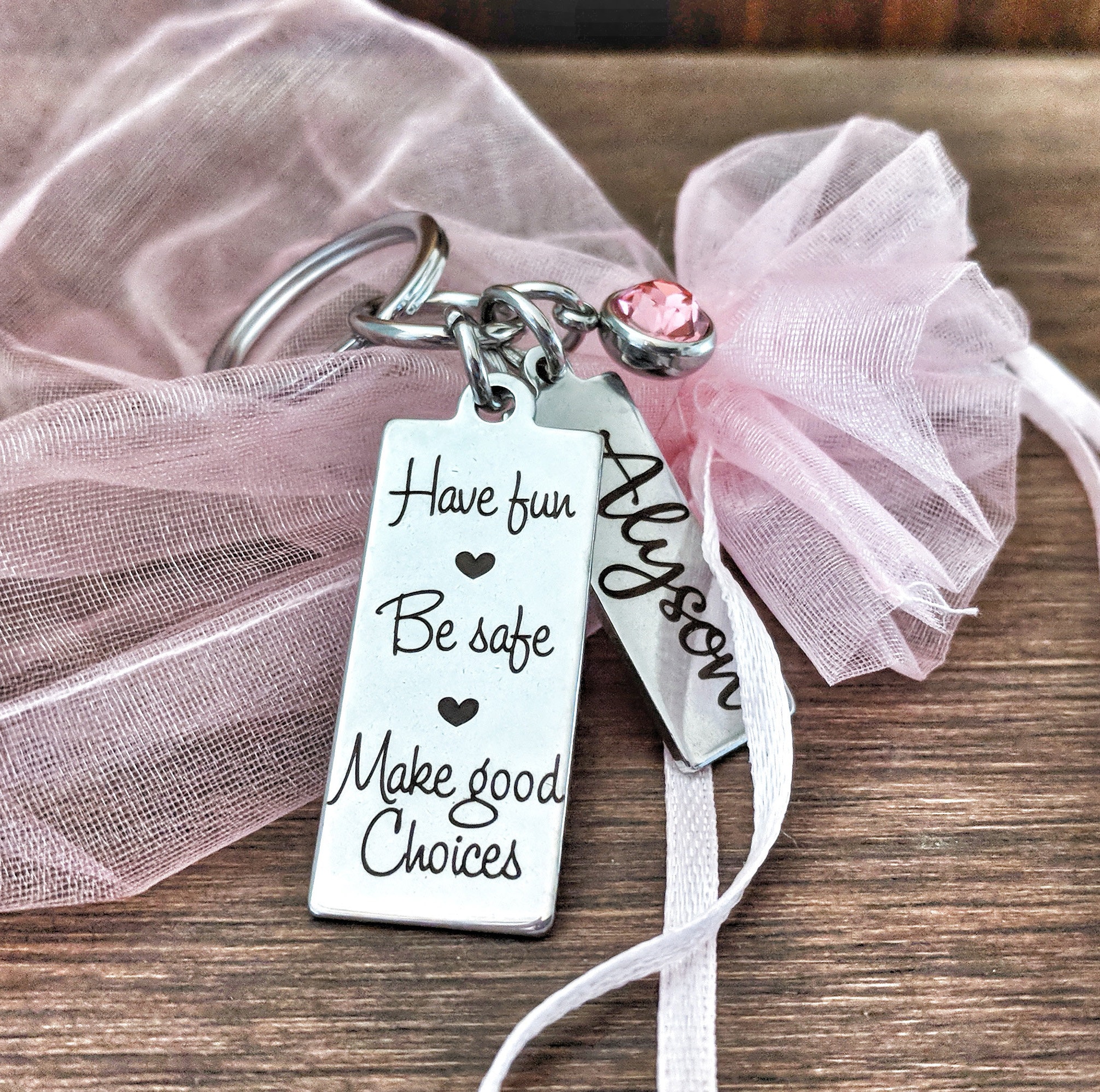 Sweet 16 Gift for Girls, New Driver, Personalized Keychain for Teenage