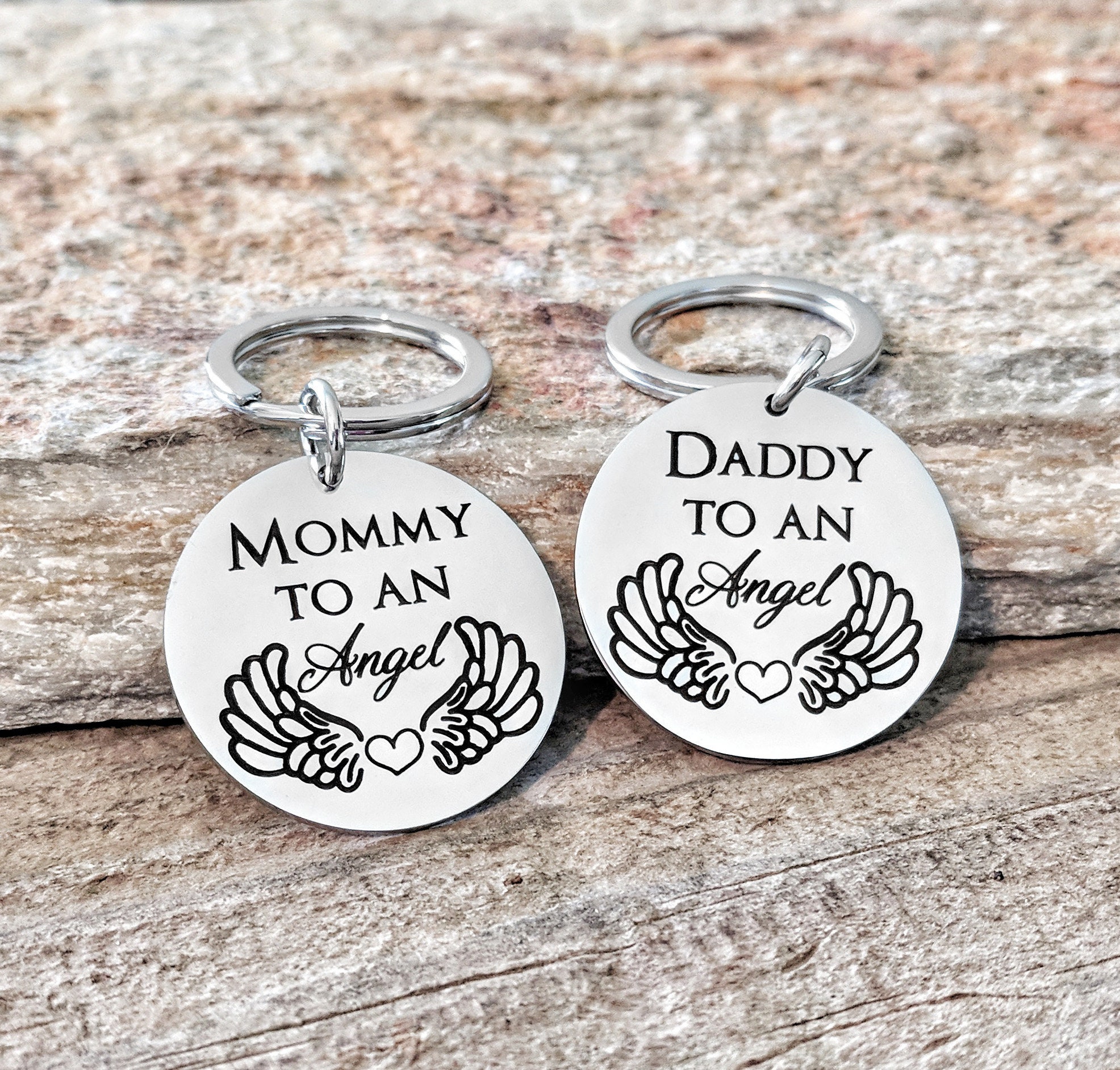 Personalized Memorial Gift / Daddy to an angel / Mommy to an Etsy