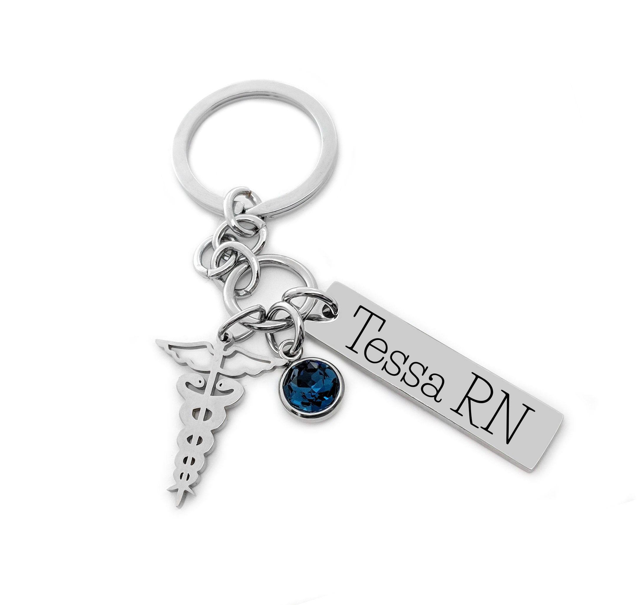 Gifts For Nurse Charm Keyring Nurses Present Graduation Key Ring Jewelry Pendant 