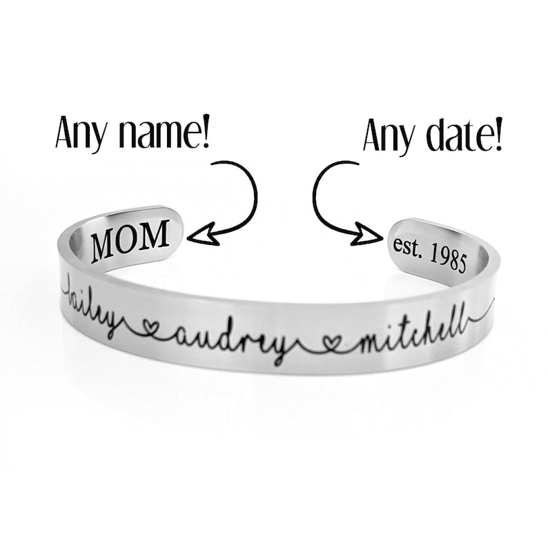 Personalized Bracelet Children's Names Bracelet Gift for Etsy