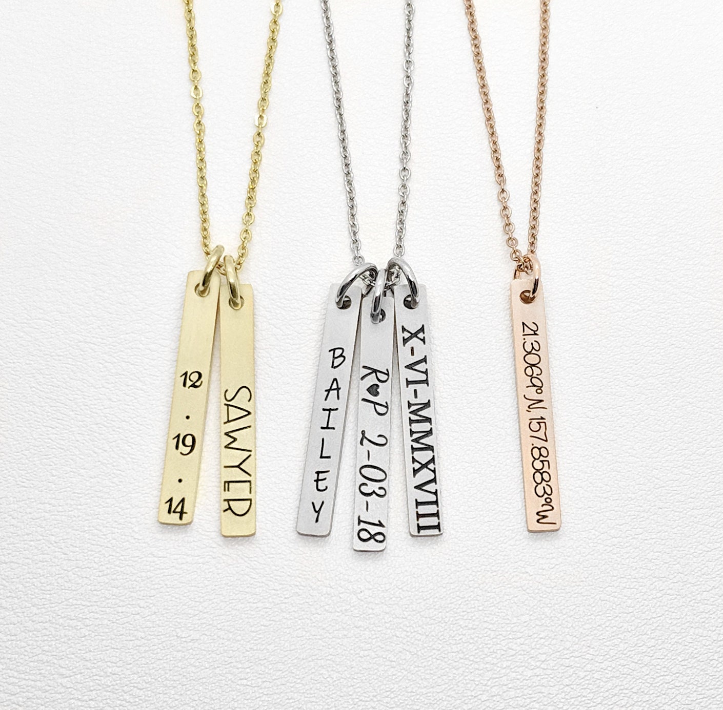personalized baby necklace for mom