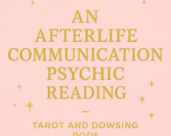 Lectura de cartas del Tarot y radiestesia para la comunicación con seres queridos después de la muerte - Llamadas en vivo o respuestas por video - Animales/Personas/Ancestros