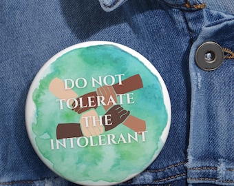 Aangepaste speldknoppen - pleiten voor tolerantie, statementspelden, antifascismeaccessoires, cadeau voor activisten, bevestigingsbadges
