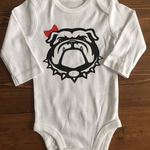 UGA Georgia Bulldogs Monogrammed inspired bodysuit image 4