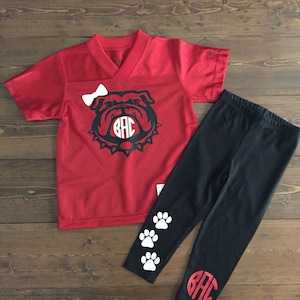 UGA Georgia Bulldogs Inspired Jersey shirt pants not included image 1