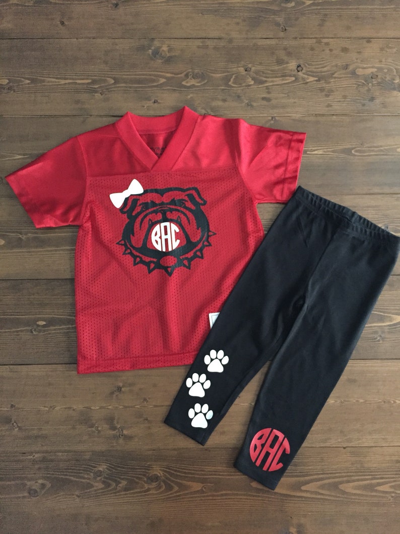 UGA Georgia Bulldogs Inspired Jersey shirt pants not included image 1