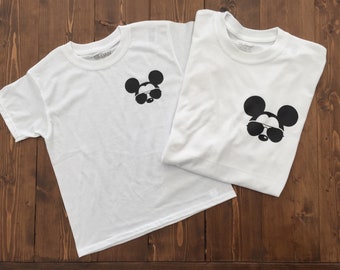 Disney Mickey Mouse avaitor sunglasses tee Matching youth