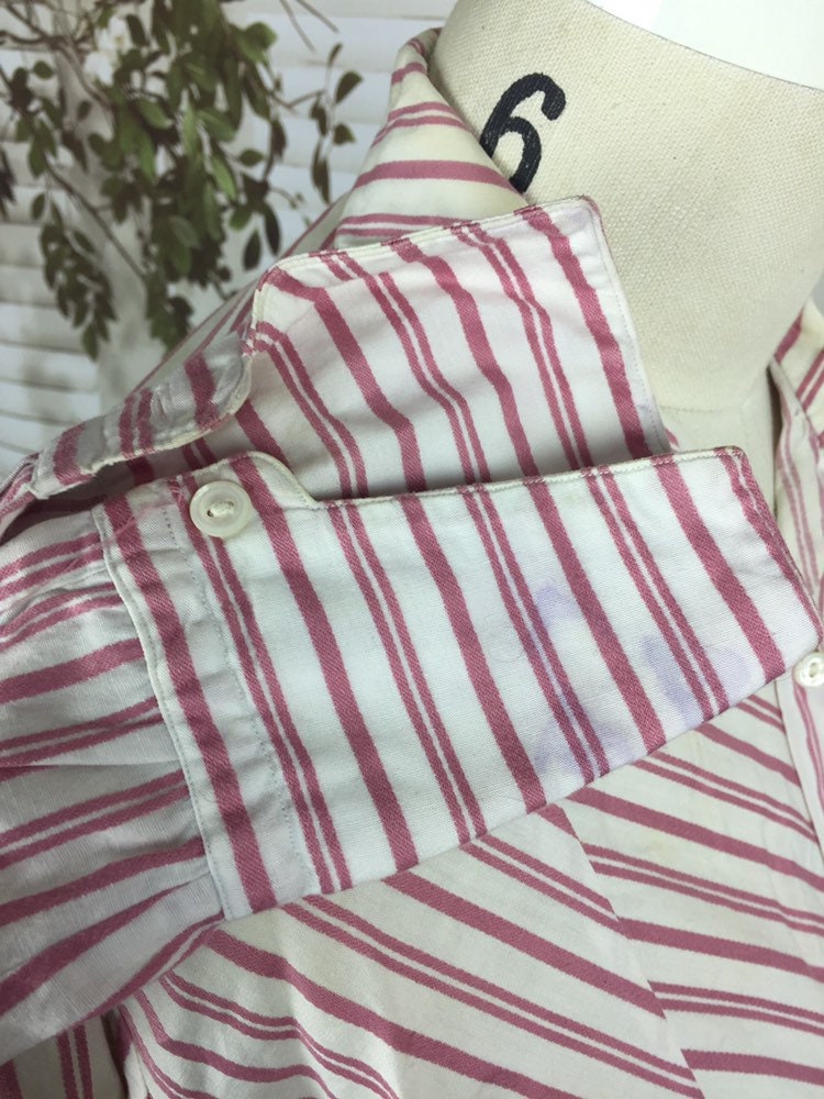 Original 1950s Vintage Pink and White Candy Stripe Blouse - Etsy UK